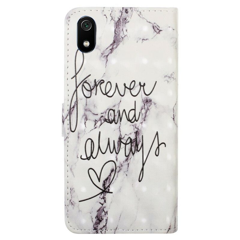 Flip Case Xiaomi Redmi 7A Marble Forever & Always