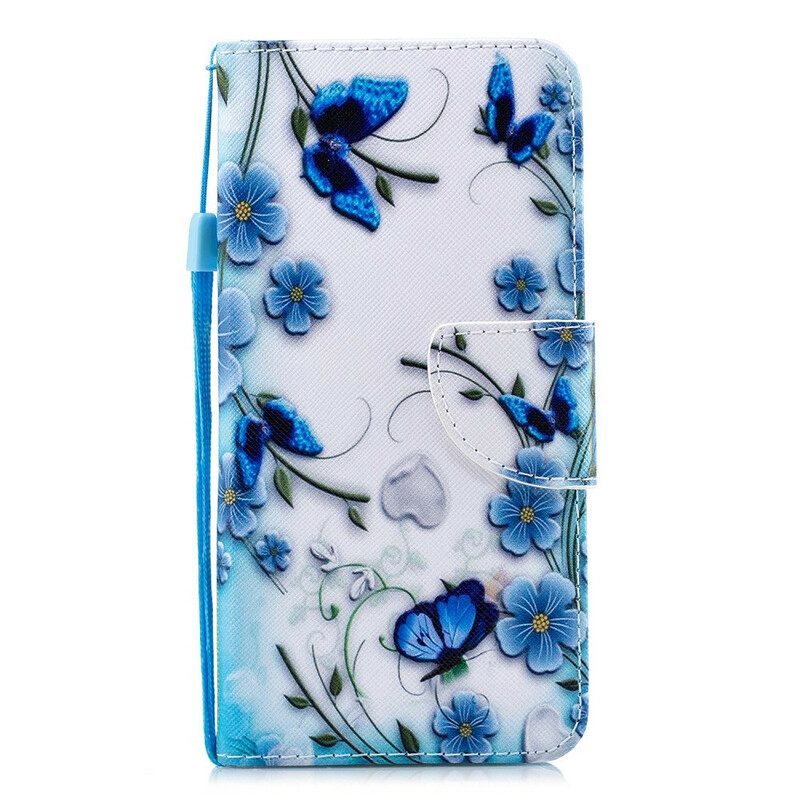 Kotelot Xiaomi Redmi 7A Suojaketju Kuori Butterflies Kings Hihnalla