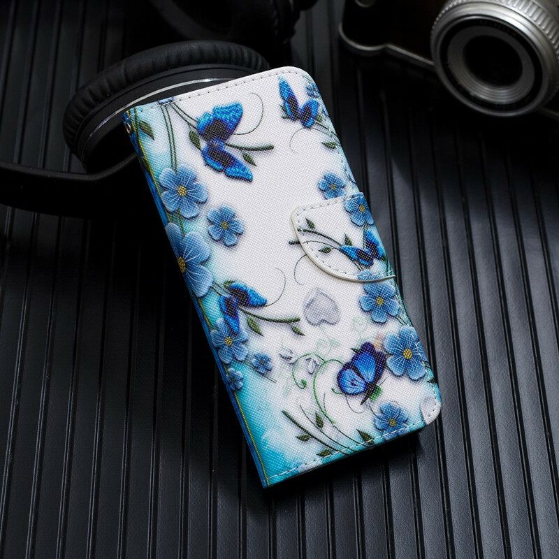 Kotelot Xiaomi Redmi 7A Suojaketju Kuori Butterflies Kings Hihnalla