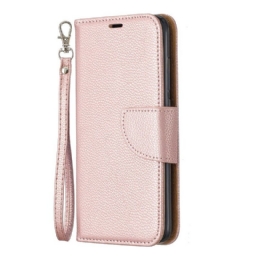 Kotelot Xiaomi Redmi 7A Suojaketju Kuori Värikäs Litchi Leather Effect Strappy