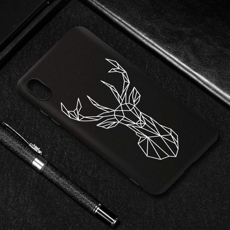 Kuori Xiaomi Redmi 7A Silicone Flexible Deer Graphic