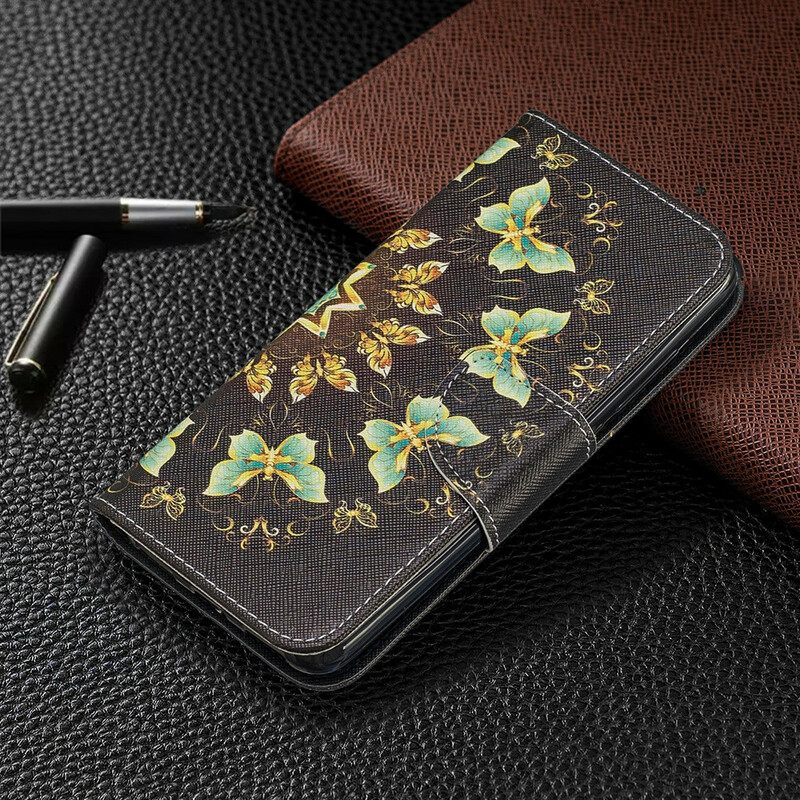 Nahkakotelo Xiaomi Redmi 7A Mandala Butterflies