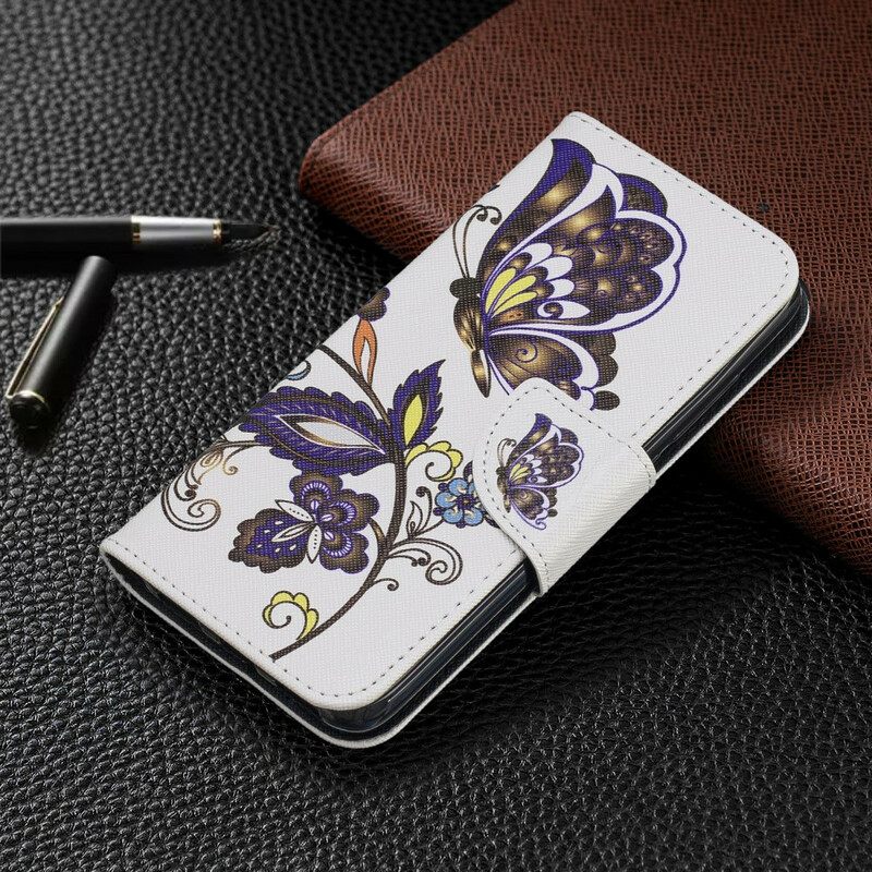 Nahkakotelo Xiaomi Redmi 7A Tatoo Butterflies