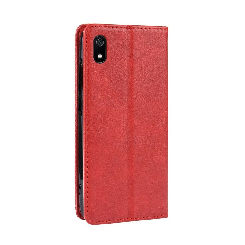 Puhelinkuoret Xiaomi Redmi 7A Kotelot Flip Tyylitelty Vintage-nahkaefekti