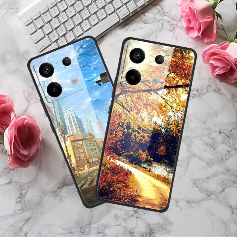 Case Xiaomi Redmi Note 13 Pro 5g Puhelinkuoret Mustan Aukon Karkaistu Lasi