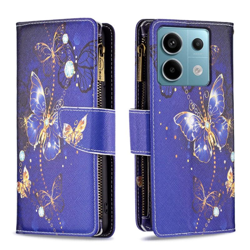 Kotelot Xiaomi Redmi Note 13 Pro 5g Puhelinkuoret Purple Butterflies -lompakko