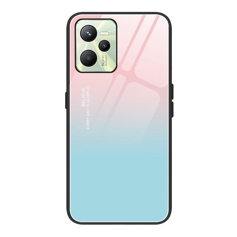 Case Realme C35 Gradient Color Karkaistu Lasi