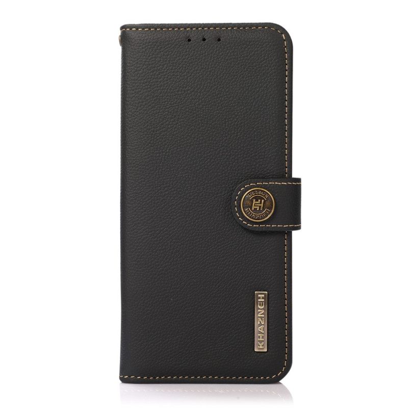 Kotelot Realme C35 Genuine Leather Rfid Khazneh