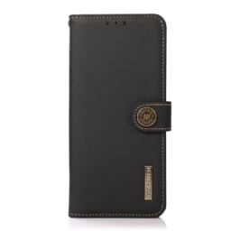 Kotelot Realme C35 Genuine Leather Rfid Khazneh