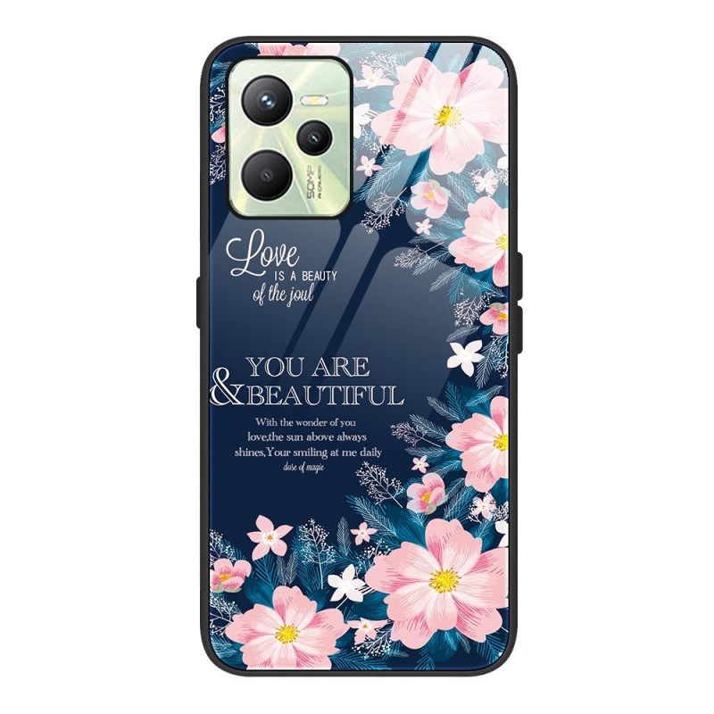 Kuori Realme C35 Love Pink Flowers