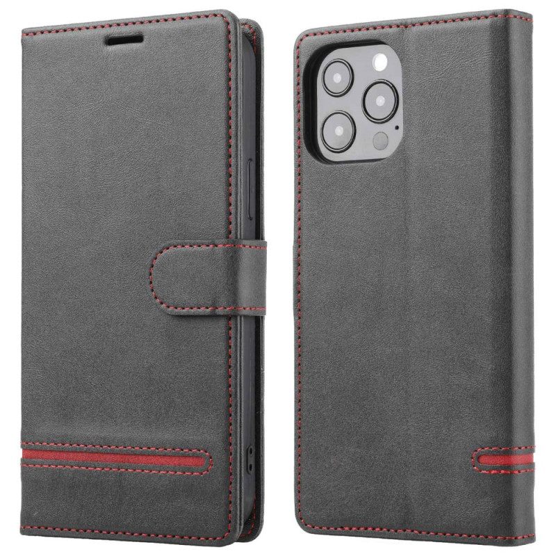 Kotelot iPhone 14 Pro Leather Effect Line