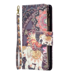 Kotelot iPhone 14 Pro Lompakkokotelo Elephant Wallet