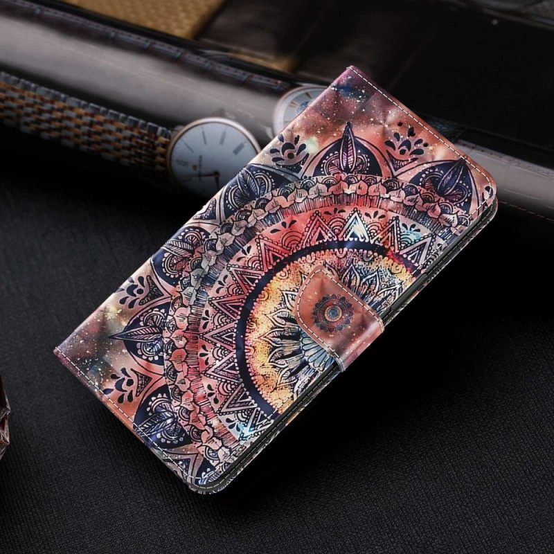 Kotelot iPhone 14 Pro Suojaketju Kuori Värikäs Strappy Mandala