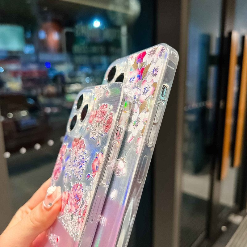 Kuori iPhone 14 Pro Silicone Laser Pattern