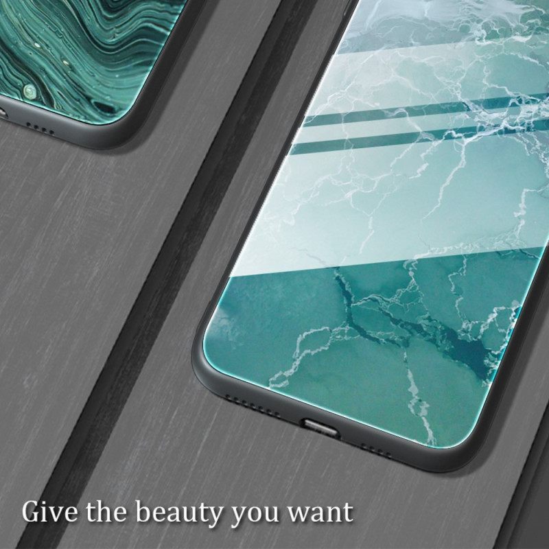 Kuori iPhone 14 Pro Tempered Glass Marble Colors