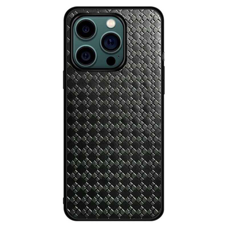 Kuori iPhone 14 Pro Woven Faux Leather