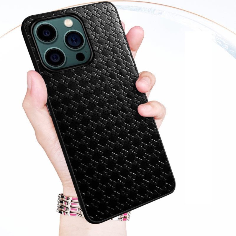 Kuori iPhone 14 Pro Woven Faux Leather