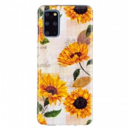 Case Samsung Galaxy S20 Plus / S20 Plus 5G Fluoresoivat Auringonkukat