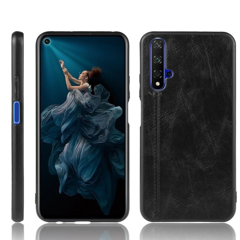 Case Huawei Nova 5T / Honor 20 Tyylinen Nahkaompelu