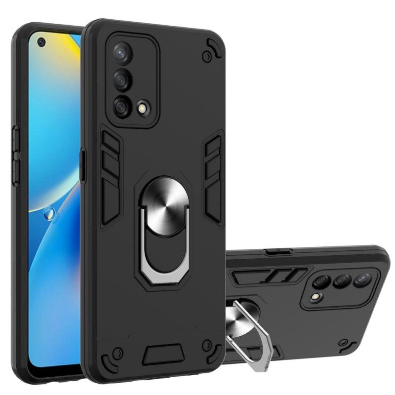 Case Oppo A74 4G Irrotettava Rengastuki Metallia