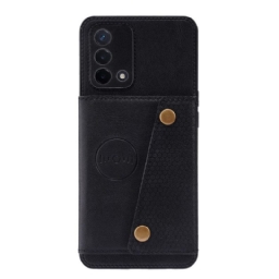 Case Oppo A74 4G Lompakkokuori Wallet Napsahtaa