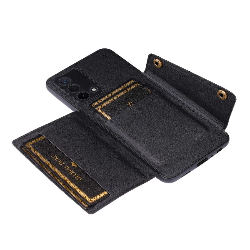 Case Oppo A74 4G Lompakkokuori Wallet Napsahtaa