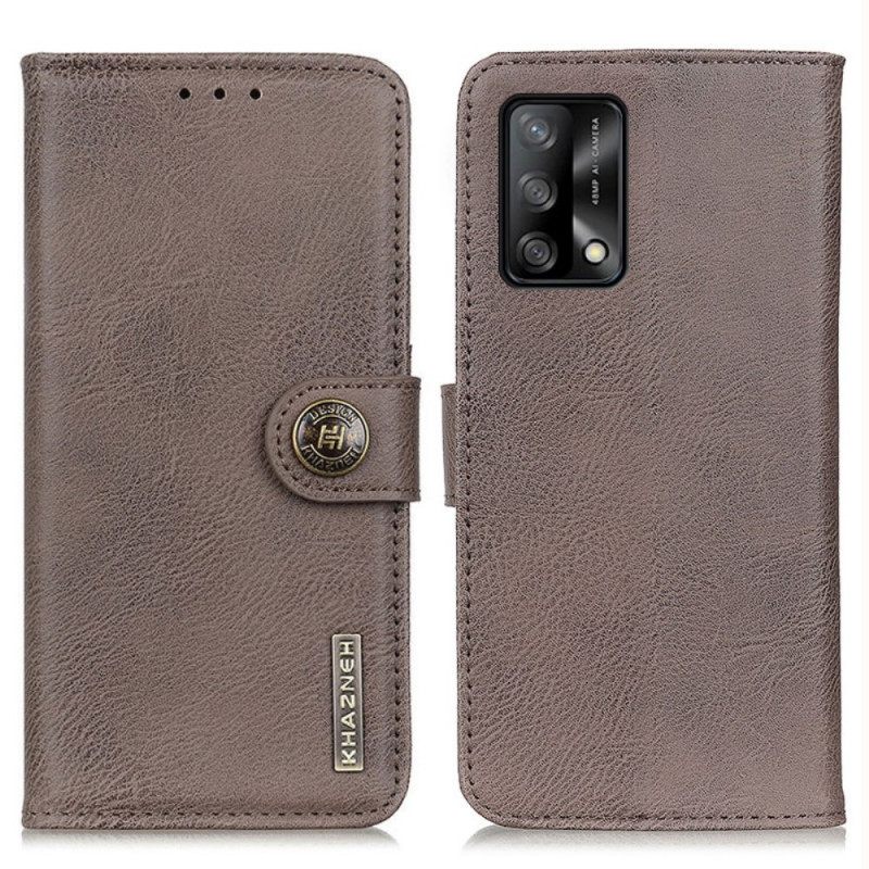 Flip Case Oppo A74 4G Keinonahka Khazneh