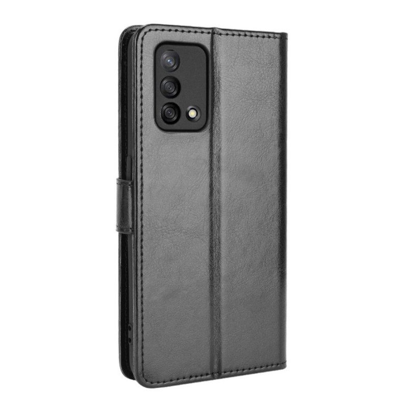 Flip Case Oppo A74 4G Keinonahka Näyttävä