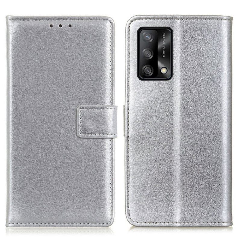 Flip Case Oppo A74 4G Simple Faux Leather