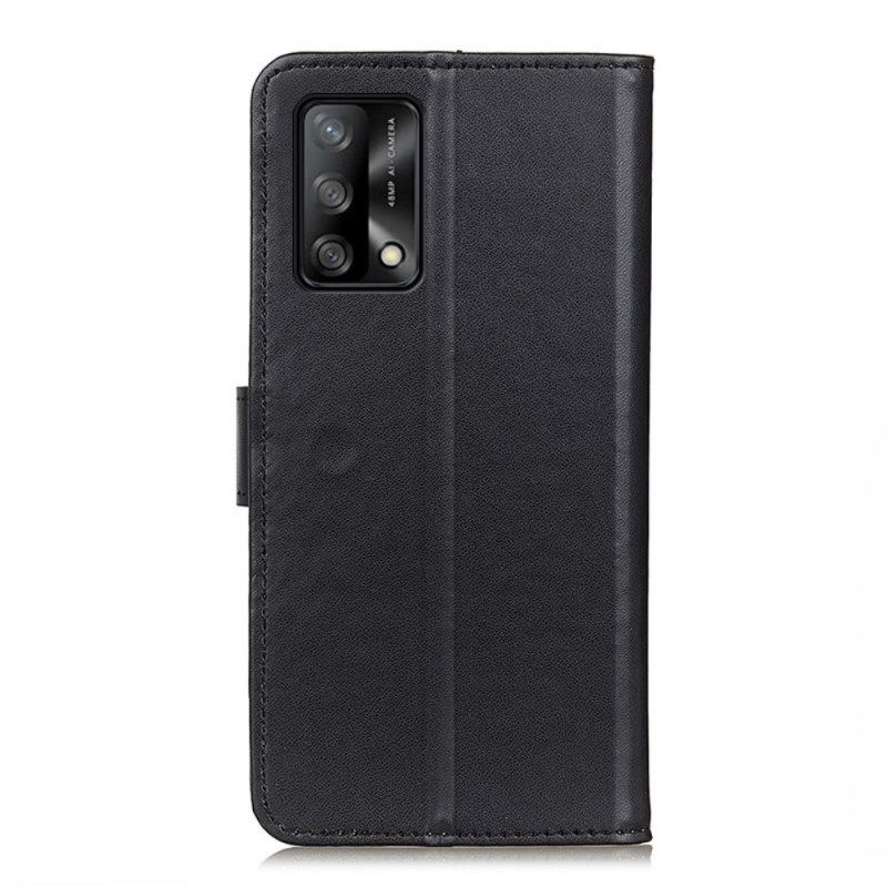 Flip Case Oppo A74 4G Simple Faux Leather