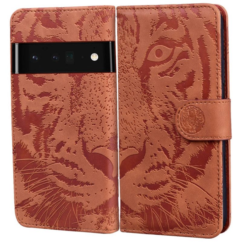 Kotelot Oppo A74 4G Tiger Face Print