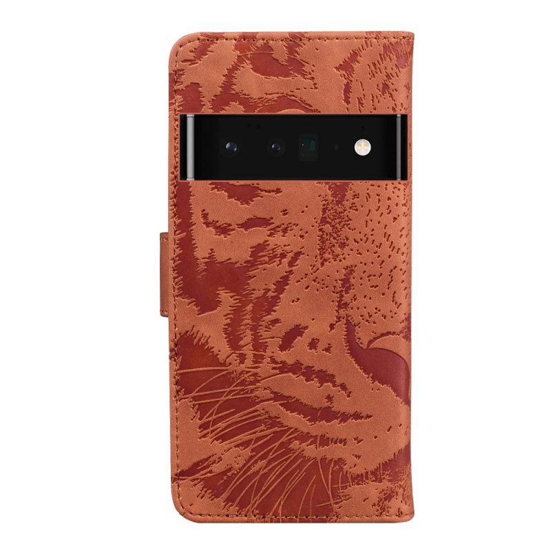 Kotelot Oppo A74 4G Tiger Face Print