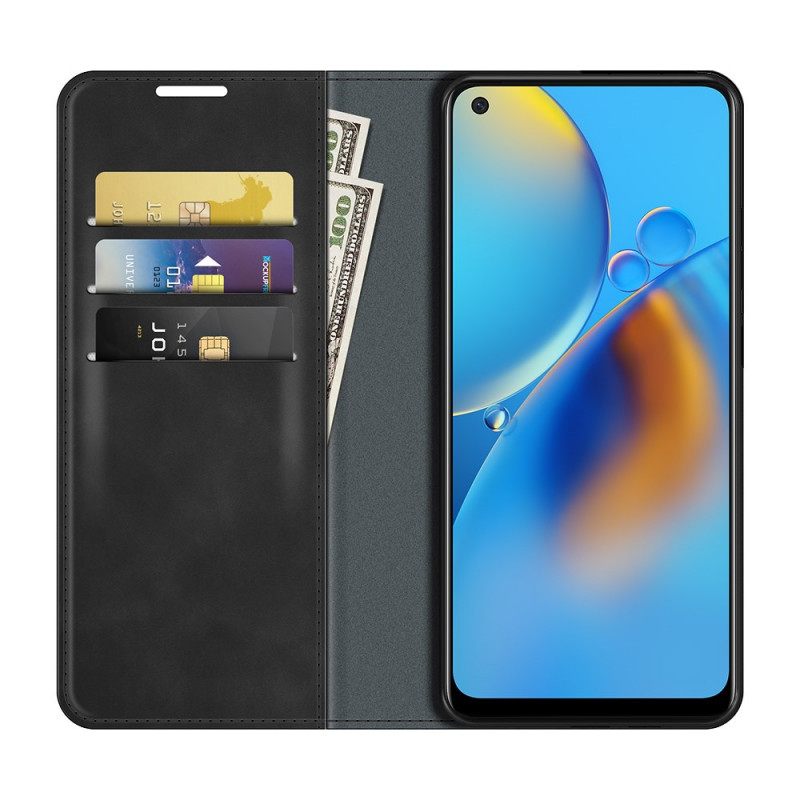 Puhelinkuoret Oppo A74 4G Kotelot Flip Skin-touch