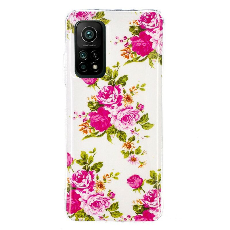 Case Xiaomi Mi 10T / 10T Pro Fluorescent Liberty Flowers