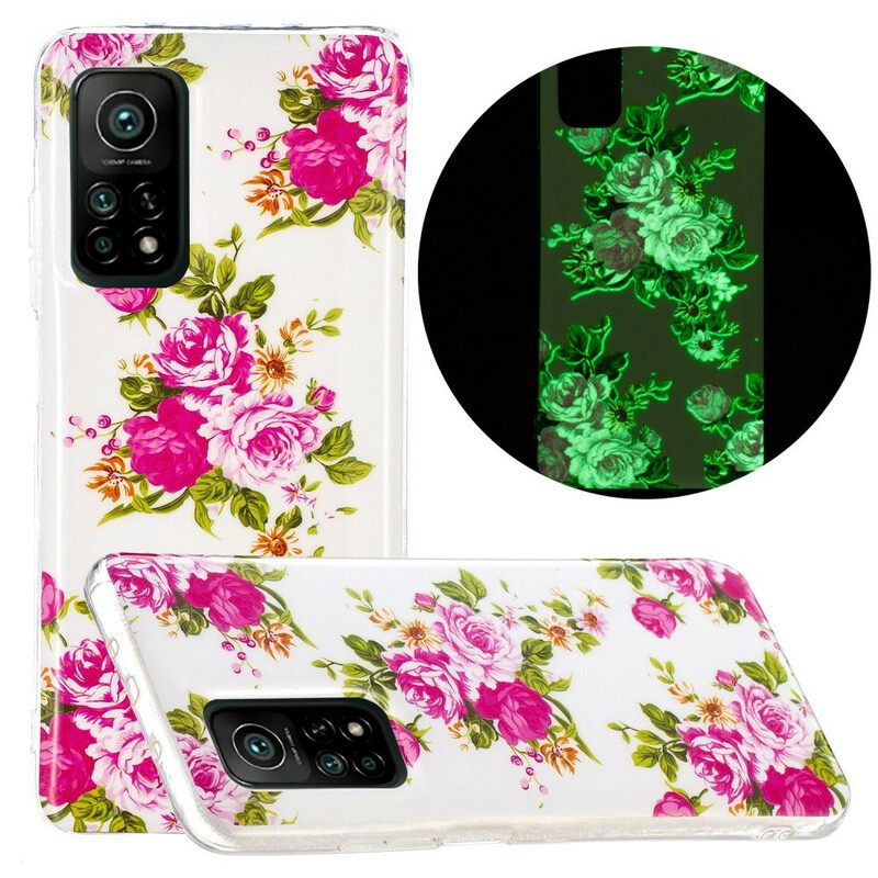 Case Xiaomi Mi 10T / 10T Pro Fluorescent Liberty Flowers