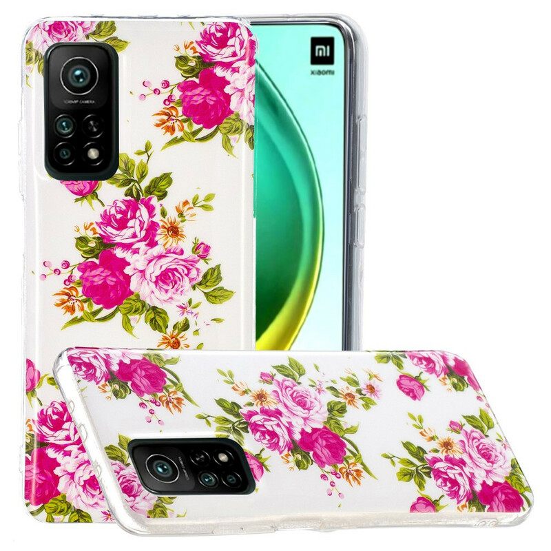 Case Xiaomi Mi 10T / 10T Pro Fluorescent Liberty Flowers