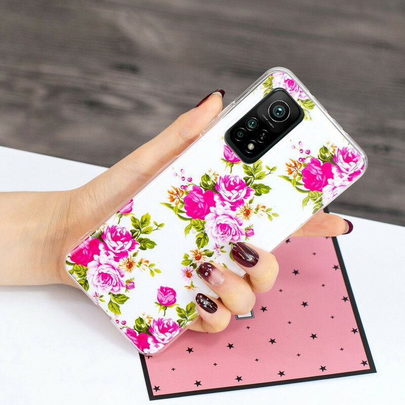 Case Xiaomi Mi 10T / 10T Pro Fluorescent Liberty Flowers