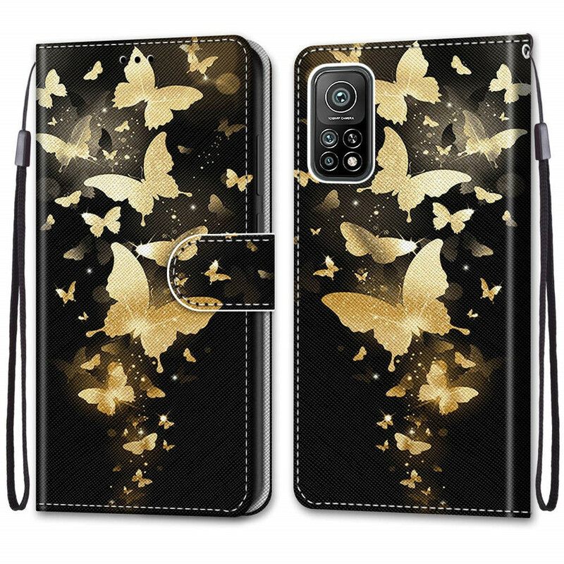 Kotelot Xiaomi Mi 10T / 10T Pro Golden Butterflies