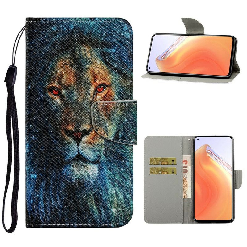 Kotelot Xiaomi Mi 10T / 10T Pro Lion Kaulanauhan Kanssa