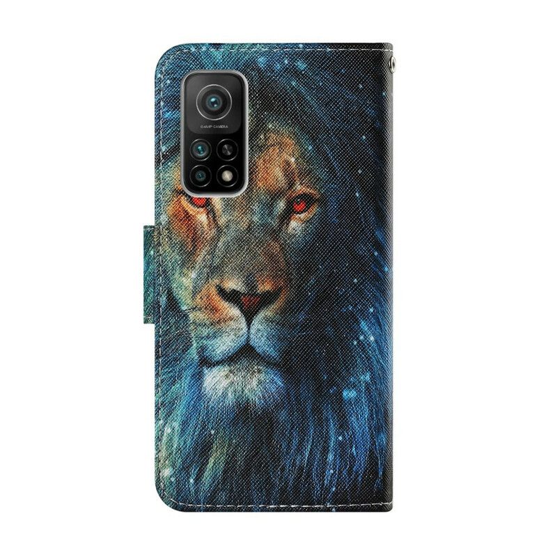 Kotelot Xiaomi Mi 10T / 10T Pro Lion Kaulanauhan Kanssa