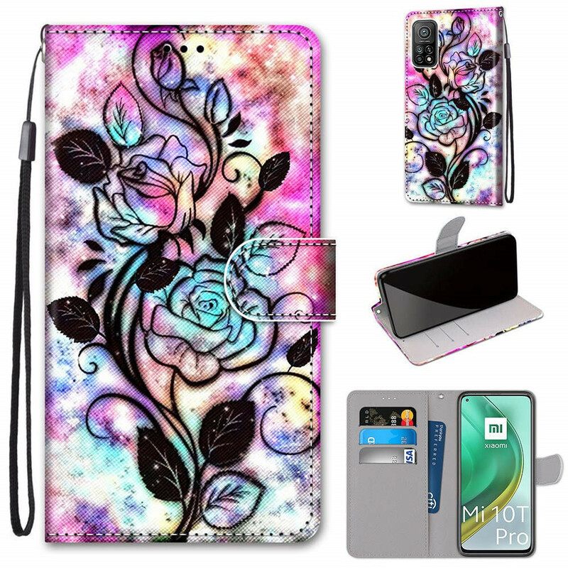 Kotelot Xiaomi Mi 10T / 10T Pro Neon Flowers