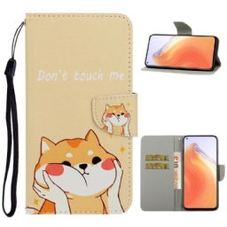 Kotelot Xiaomi Mi 10T / 10T Pro Suojaketju Kuori Cat Don't Touch Me Strappy