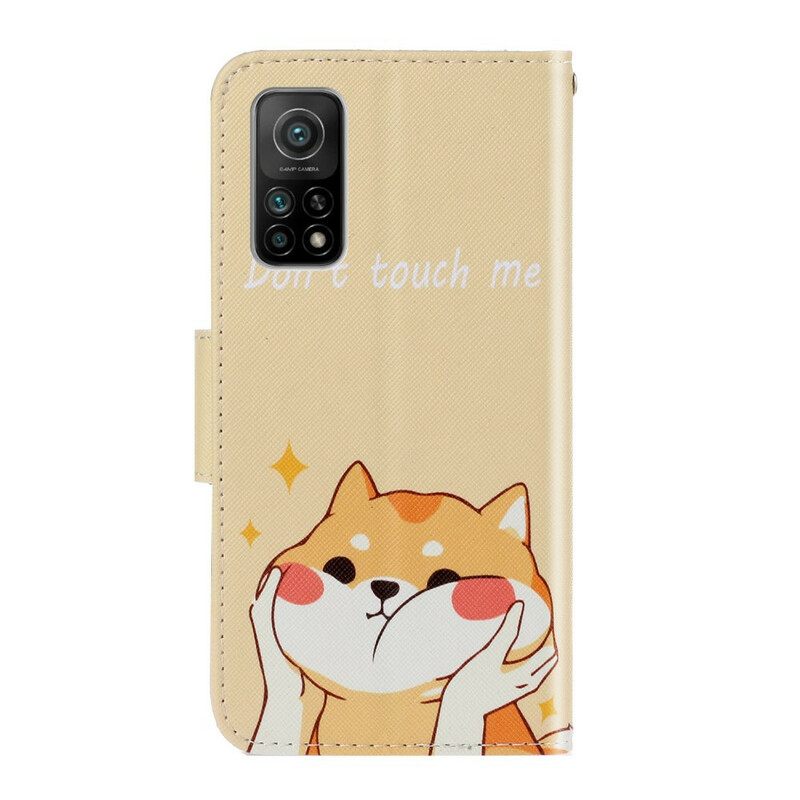 Kotelot Xiaomi Mi 10T / 10T Pro Suojaketju Kuori Cat Don't Touch Me Strappy