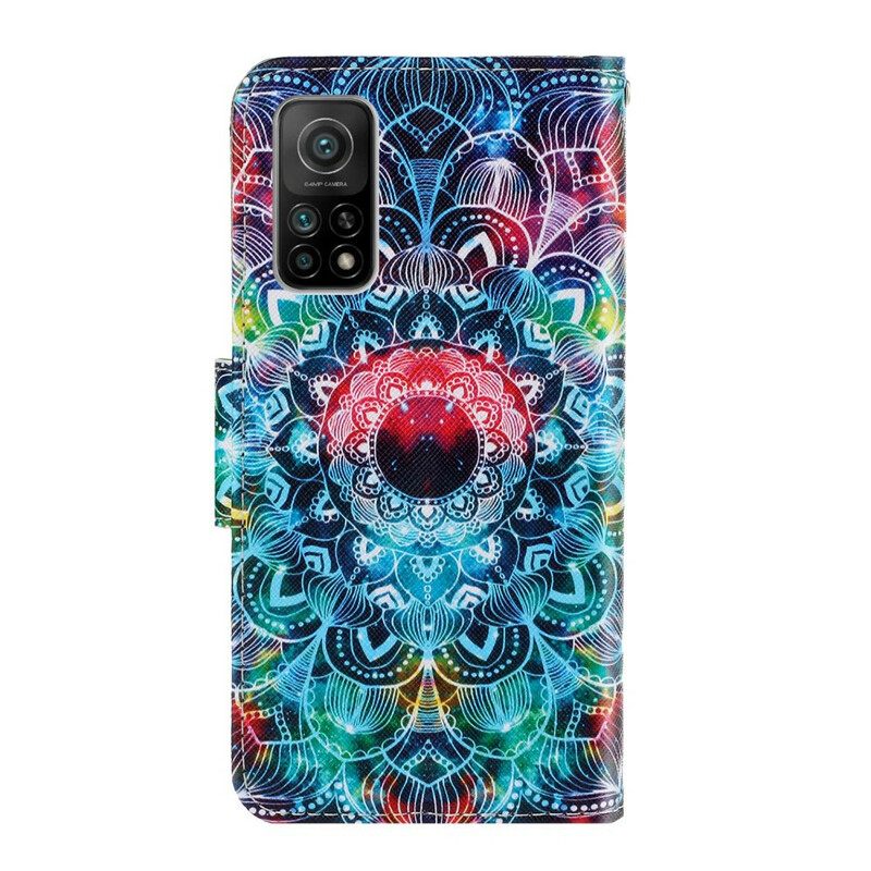 Kotelot Xiaomi Mi 10T / 10T Pro Suojaketju Kuori Flashy Mandala Hihnalla