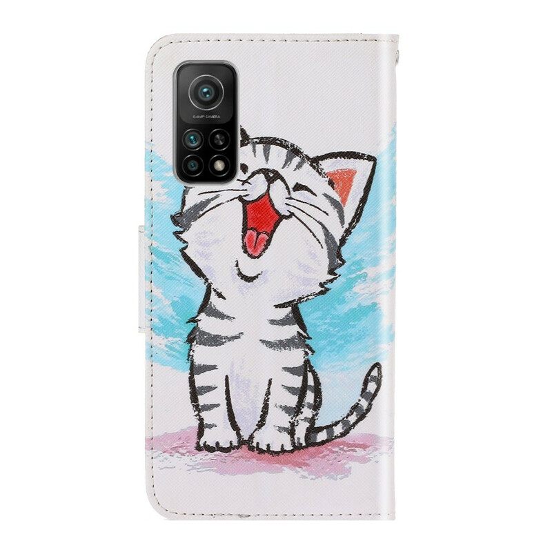 Kotelot Xiaomi Mi 10T / 10T Pro Suojaketju Kuori Kitten Color Strappy