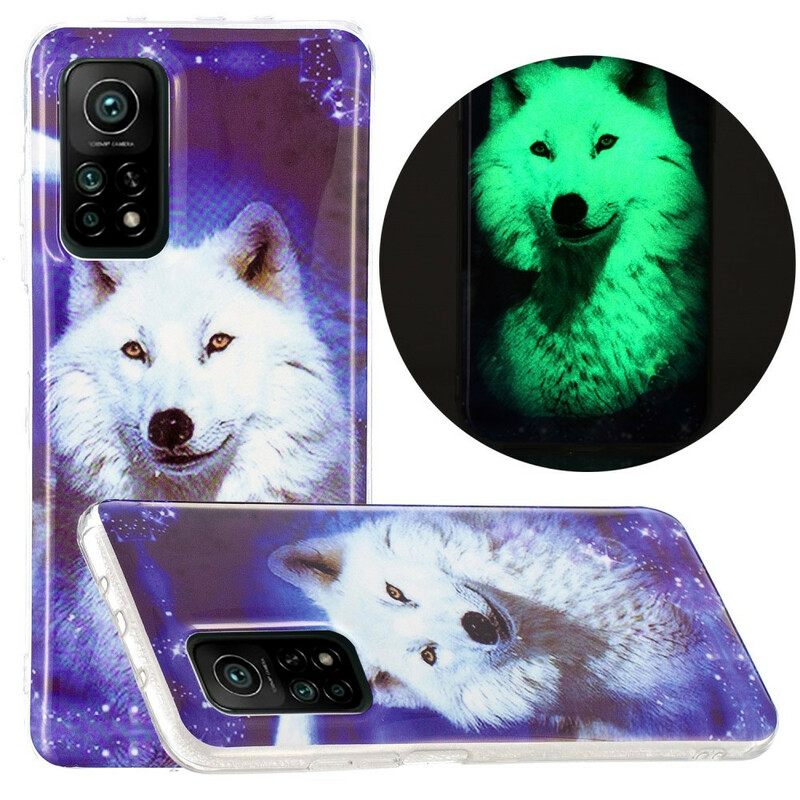 Kuori Xiaomi Mi 10T / 10T Pro Fluorescent Wolf Sarja