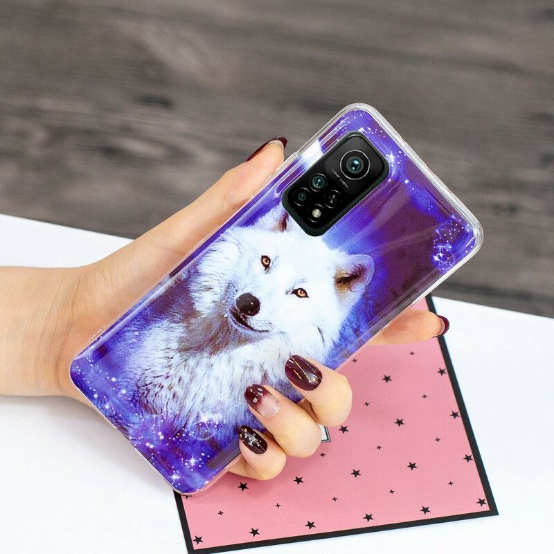 Kuori Xiaomi Mi 10T / 10T Pro Fluorescent Wolf Sarja