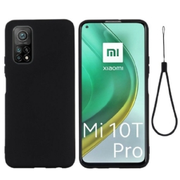 Kuori Xiaomi Mi 10T / 10T Pro Nestemäinen Silikoni Kaulanauhalla