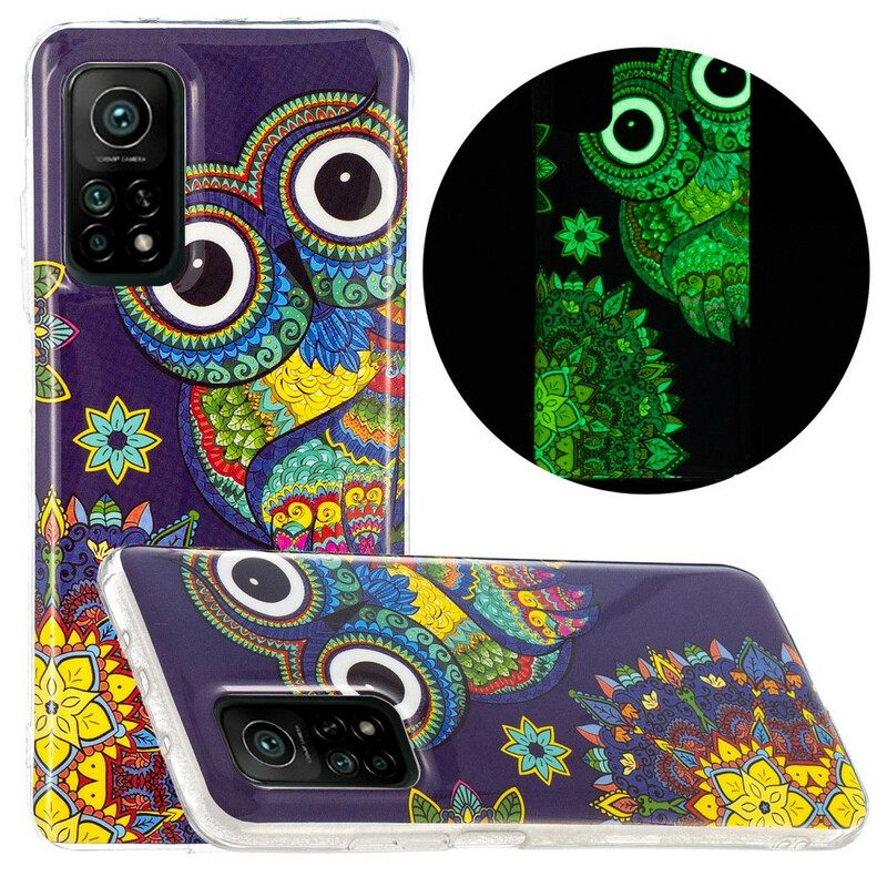 Kuori Xiaomi Mi 10T / 10T Pro Owl Fluoresoiva Mandala