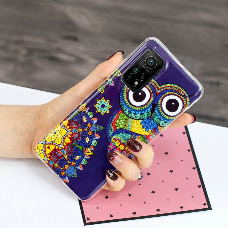 Kuori Xiaomi Mi 10T / 10T Pro Owl Fluoresoiva Mandala